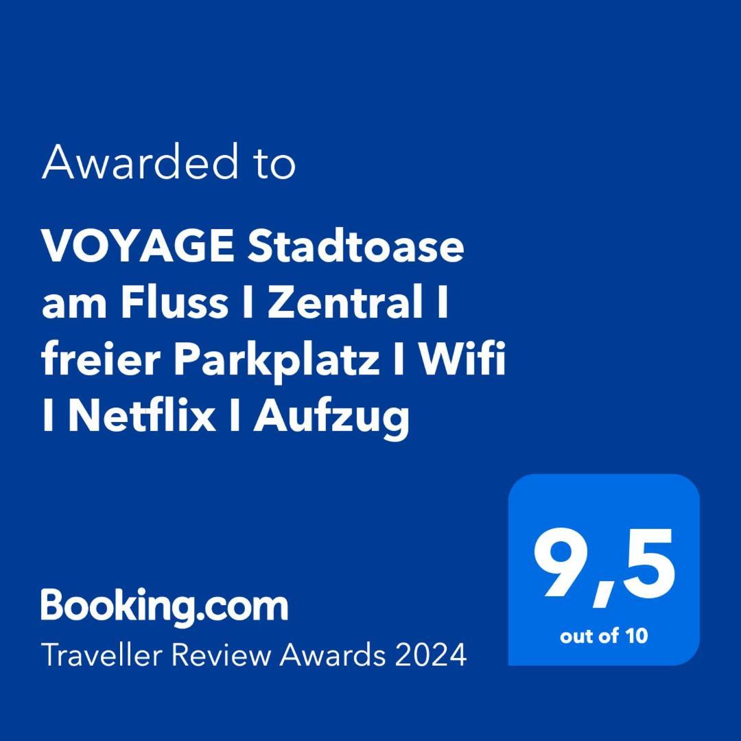 Apartment Voyage Stadtoase Am Fluss I Zentral I Freier Parkplatz I Wifi I Netflix I Aufzug Kempten
